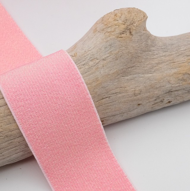 40MM Rose Lurex Elastic - Maison Klem